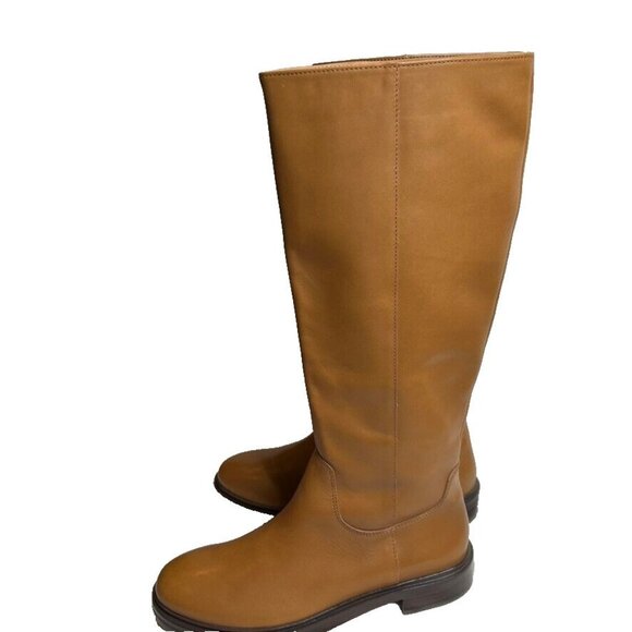 Madewell $298 The Drumgold Boot Extended Calf in Sepia Leather Size 9 NN039 - Picture 5 of 16